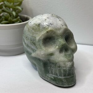 Green Jade Skull